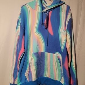 Adidas Originals Hyperreal Allover Print Pullover Hoodie Mens Size Large HK5142